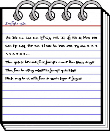DefyLogic Regular animated font preview DefyLogic Regular animated font preview
