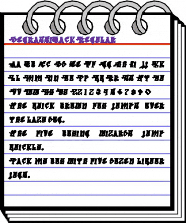 Degrassi Back animated font preview Degrassi Back animated font preview