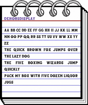 Dehors Display DEMO Regular animated font preview Dehors Display DEMO Regular animated font preview