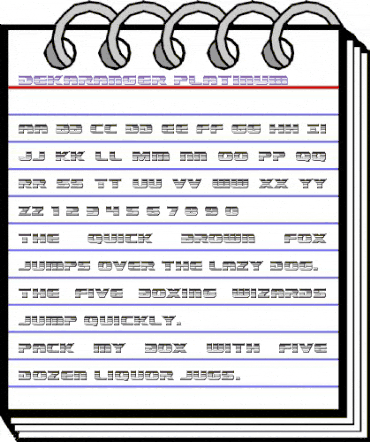 Dekaranger Platinum Regular animated font preview Dekaranger Platinum Regular animated font preview