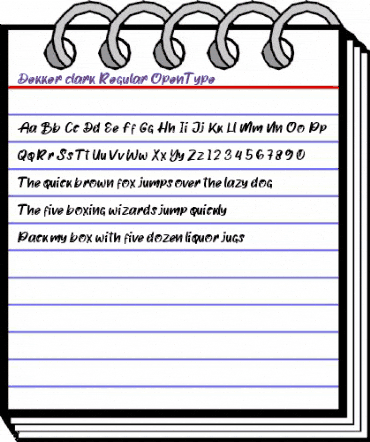 Dekker clark Regular animated font preview Dekker clark Regular animated font preview