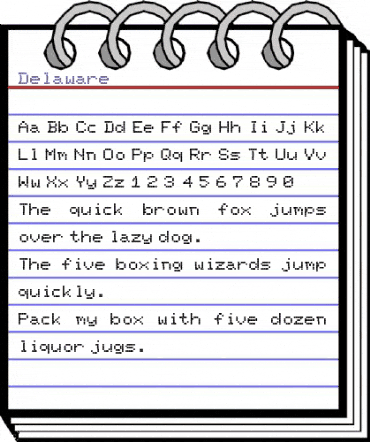 Delaware Regular animated font preview Delaware Regular animated font preview