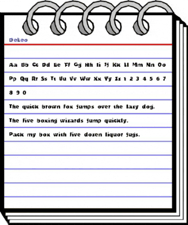 DeLeo Medium animated font preview