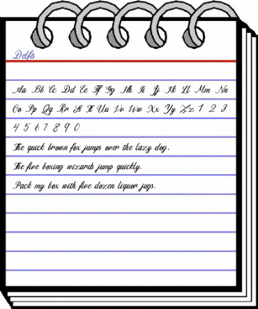 Delfis Regular animated font preview Delfis Regular animated font preview