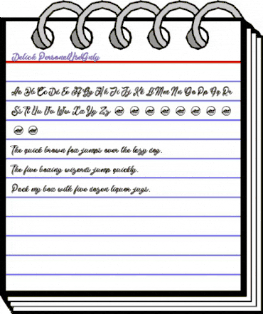 Delich_PersonalUseOnly Regular animated font preview Delich_PersonalUseOnly Regular animated font preview