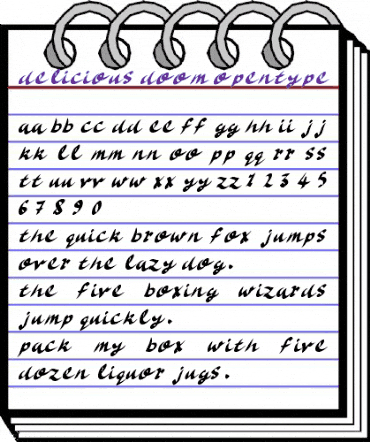 Delicious Doom Regular animated font preview Delicious Doom Regular animated font preview