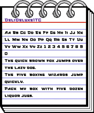 DeliDeluxeITC Medium animated font preview DeliDeluxeITC Medium animated font preview