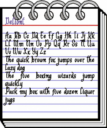Deliont Regular animated font preview