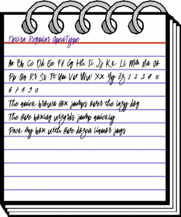 Delisa Regular animated font preview