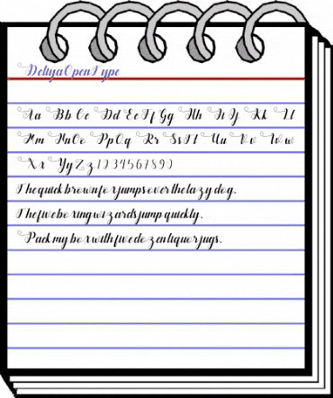 Deliya Regular animated font preview