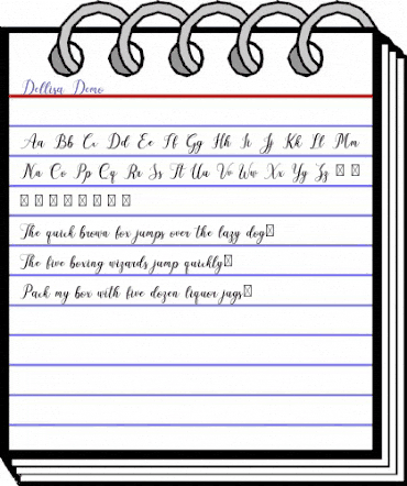 Dellisa Demo Regular animated font preview