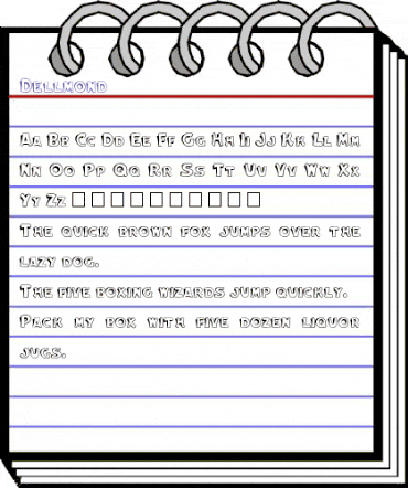 Dellmond Normal animated font preview Dellmond Normal animated font preview