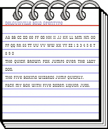 DeLouisville Bold animated font preview DeLouisville Bold animated font preview