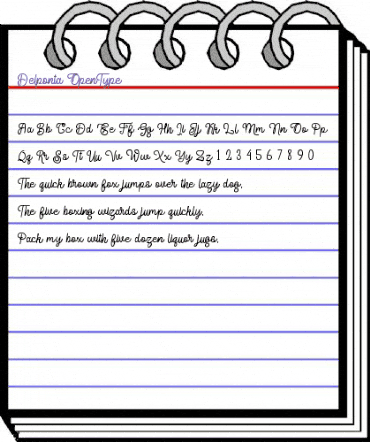 Delponta Regular animated font preview Delponta Regular animated font preview