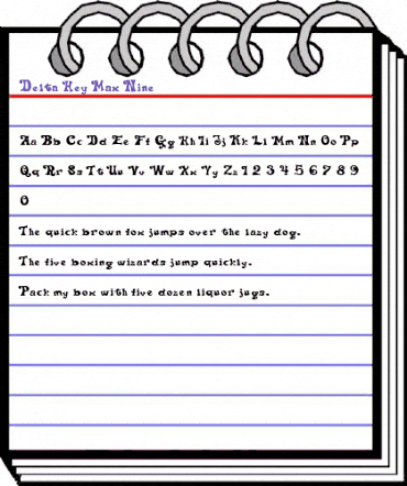 Delta Hey Max Nine Regular animated font preview