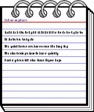 DeLumary Demo Regular animated font preview