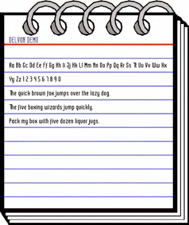 DELVON DEMO DELVON DEMO animated font preview