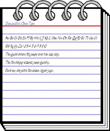 Demian Std Regular animated font preview Demian Std Regular animated font preview