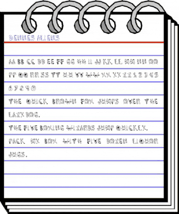 Denne's Aliens Regular animated font preview Denne's Aliens Regular animated font preview