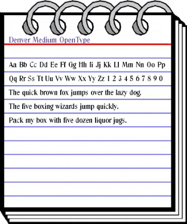 Denver-Medium Regular animated font preview Denver-Medium Regular animated font preview