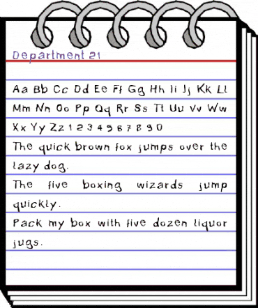 Department 21 Regular animated font preview Department 21 Regular animated font preview