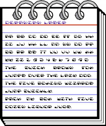 Deranian Laser Regular animated font preview Deranian Laser Regular animated font preview