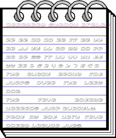 Deranian Shadow Italic Italic animated font preview Deranian Shadow Italic Italic animated font preview