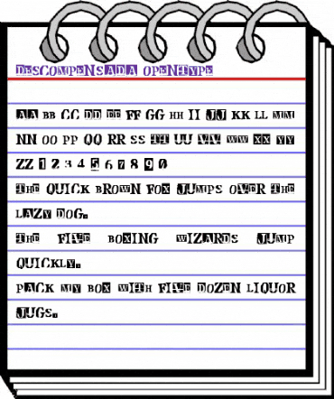 Descompensada Regular animated font preview