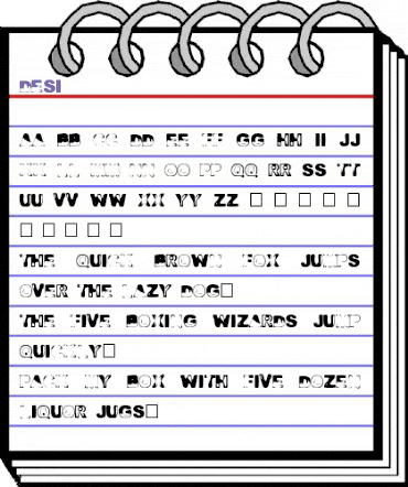 Desi Normal animated font preview