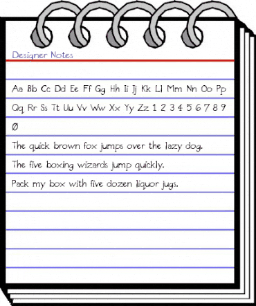 Designer Notes Regular animated font preview Designer Notes Regular animated font preview
