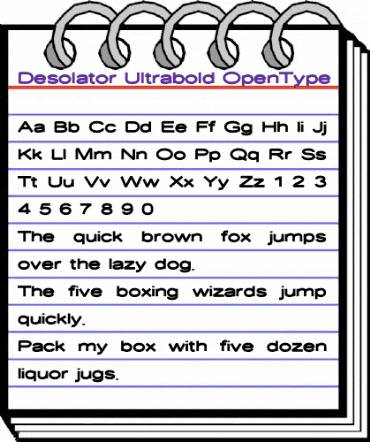 Desolator Ultrabold animated font preview Desolator Ultrabold animated font preview