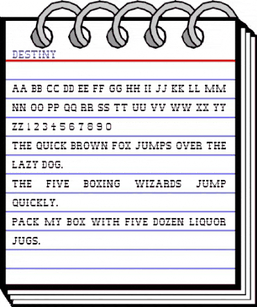 Destiny Regular animated font preview Destiny Regular animated font preview