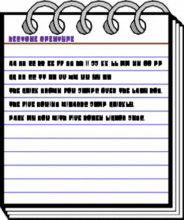 Destone Regular animated font preview