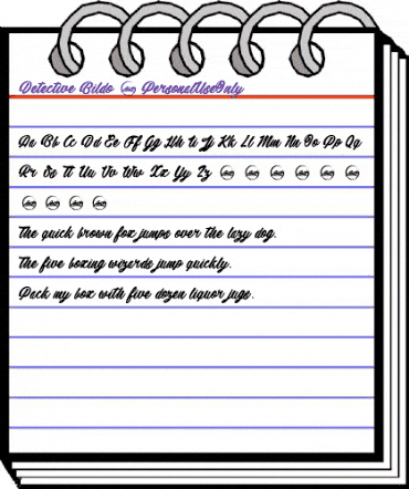 Detective Bildo 2_PersonalUseOnly Regular animated font preview Detective Bildo 2_PersonalUseOnly Regular animated font preview