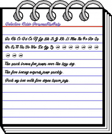 Detective Bildo_PersonalUseOnly Regular animated font preview Detective Bildo_PersonalUseOnly Regular animated font preview