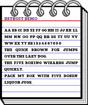 Detroit DEMO Regular animated font preview Detroit DEMO Regular animated font preview