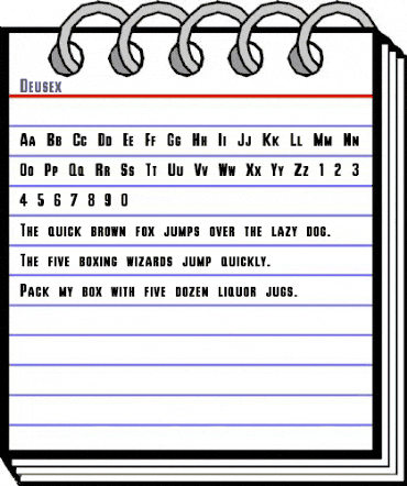 Deusex Regular animated font preview Deusex Regular animated font preview
