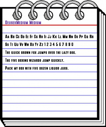 Deusex Medium animated font preview