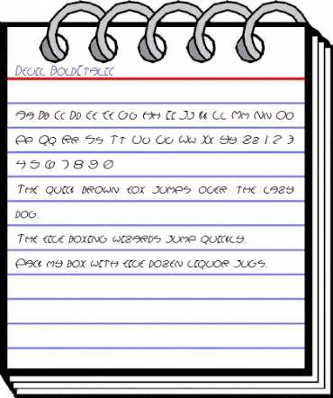 Devil BoldItalic animated font preview Devil BoldItalic animated font preview