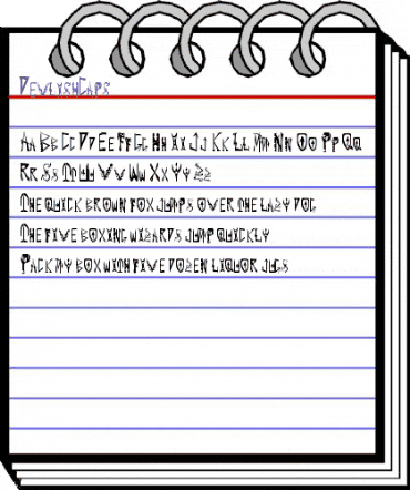 DevlishCaps Regular animated font preview DevlishCaps Regular animated font preview
