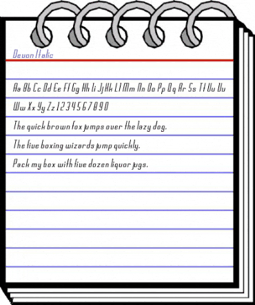 Devon Italic animated font preview Devon Italic animated font preview