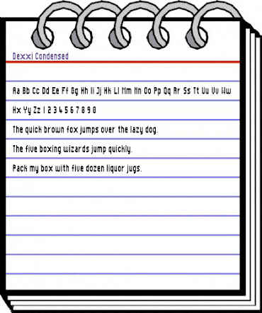 Dexxi Condensed Regular animated font preview Dexxi Condensed Regular animated font preview