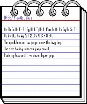 DF667 Plastic Jesus Regular animated font preview DF667 Plastic Jesus Regular animated font preview