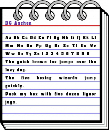 DG_Aachen Normal animated font preview DG_Aachen Normal animated font preview