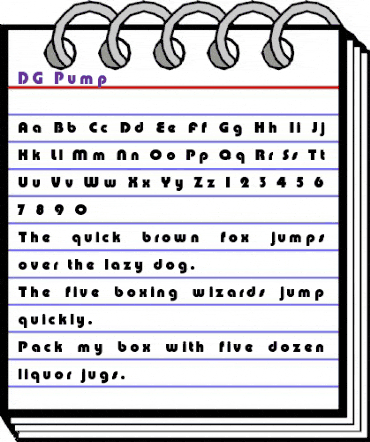 DG_Pump Normal animated font preview