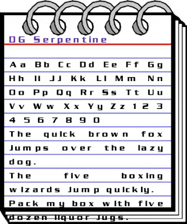 DG_Serpentine Normal animated font preview