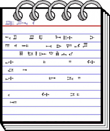 DH Ugaritic DH Ugaritic animated font preview