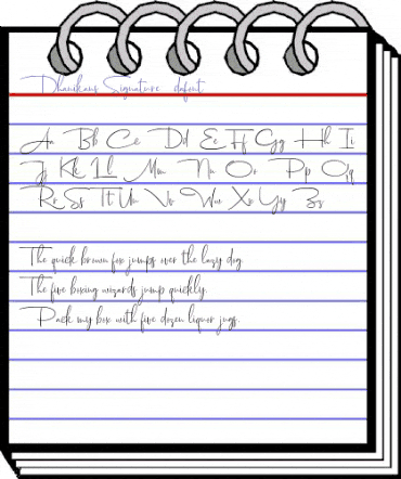 Dhanikans Signature 2 Regular animated font preview Dhanikans Signature 2 Regular animated font preview