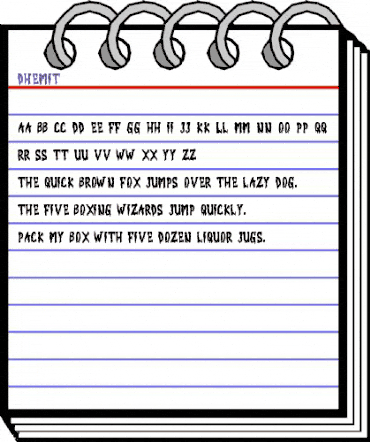 DHEMIT Regular animated font preview DHEMIT Regular animated font preview