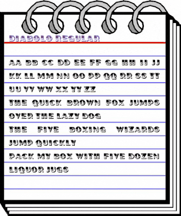 Diabolo Regular animated font preview